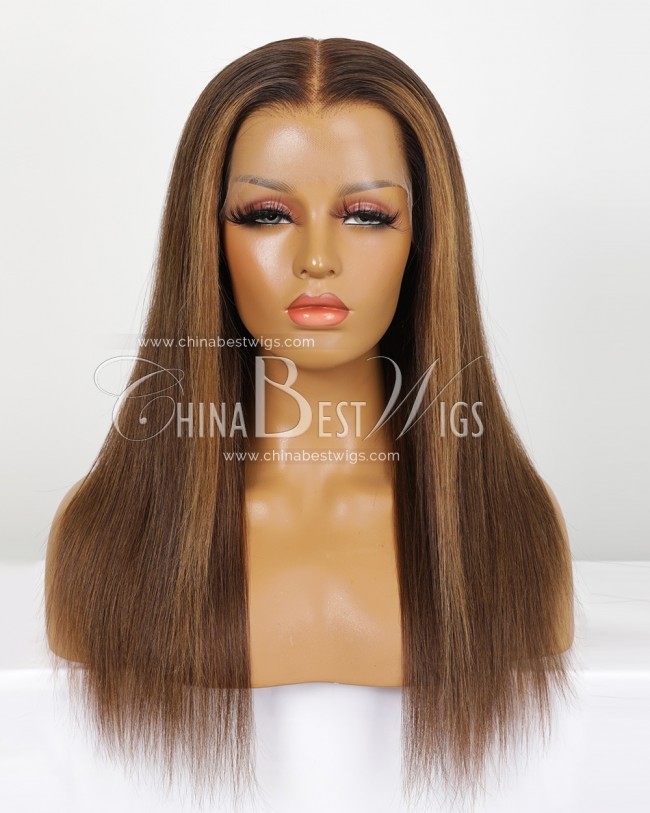 SP95 16 Inch 150% Density Straight  Brazilian Virgin Hair Lace Front Wig