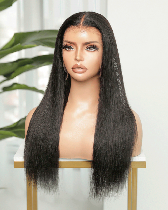 YK 16 Inch  Glueless Lace Front Wigs Human hair