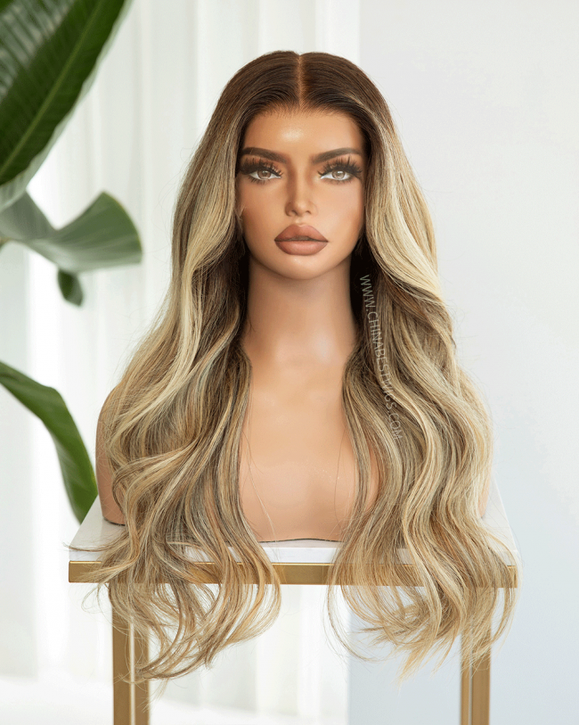 N307 Dirty Blonde Glueless Wigs 100% Virgin hair