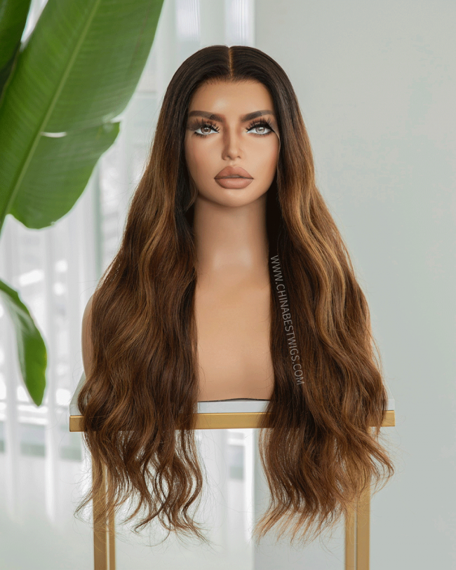 N63 20 inch 180% Brazilian Virgin Hair  Lace Front Wig