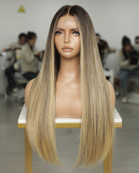 N307 Dirty Blonde Glueless Wigs 100% Virgin hair