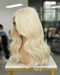#60 Blonde Human hair Gluless Wigs Pre-plucked