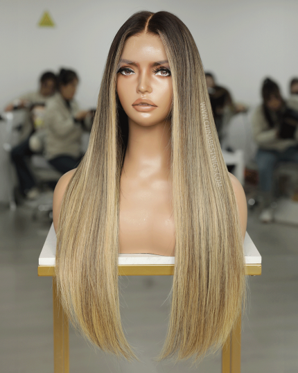 N307 Dirty Blonde Glueless Wigs 100% Virgin hair