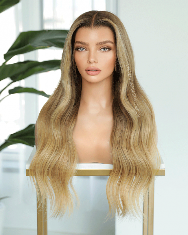 SP79 20 inch 180% Brazilian Virgin Hair  Lace Front Wig