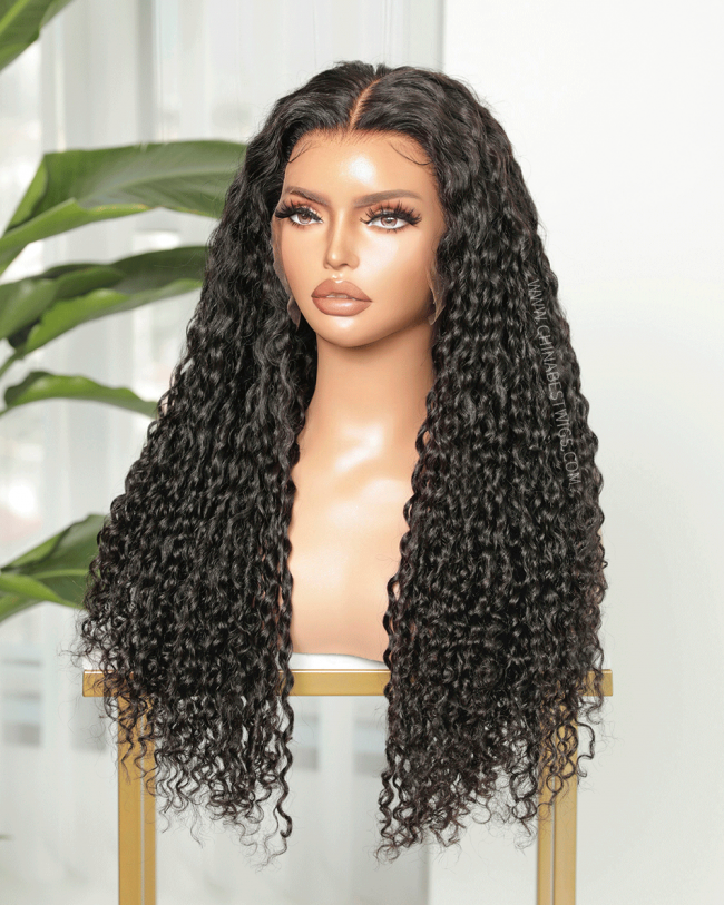 Deep Wave Natural Color Indain virgin Hair Wigs